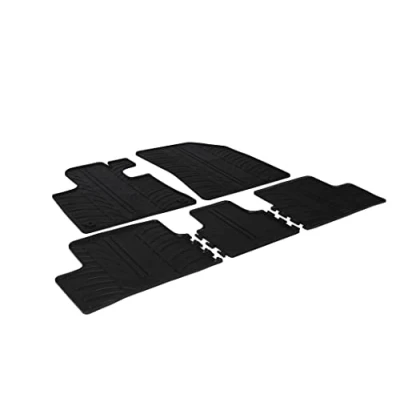 Imagen de Gledring 0127 Juego de alfombrillas suelo Caucho delante y detrás 5 negro 750mm 550mm CITROËN: C4 Picasso 2