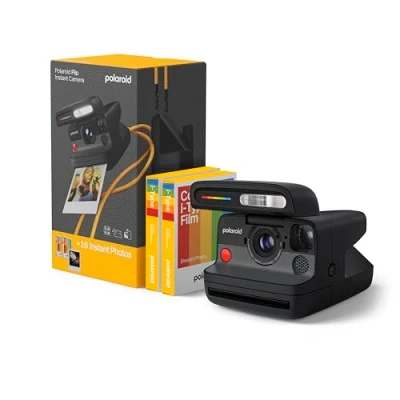 Imagen de Polaroid Flip Instant Camera Black + Color Film Bundle (16 Photos)