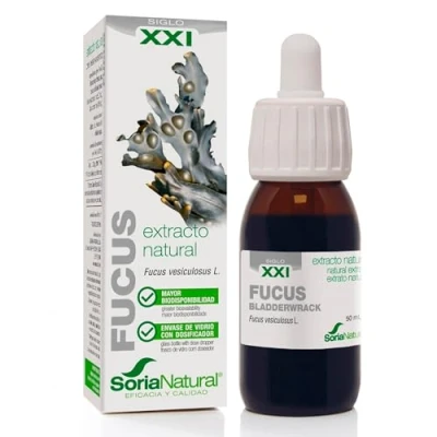 Imagen de Soria Natural Fucus Extracto Ayuda a Controlar el Peso, Efecto saciante 100% Puro Favorece los Planes de Alimentación Saludable Botella 50 ml