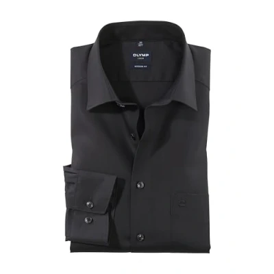 Imagen de Camiseta de manga larga Olymp, corte moderno, con cuello New Kent 99 schwarz 39