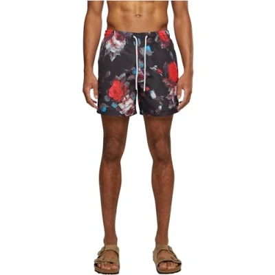 Imagen de Urban Classics Pattern Shorts, Hombre, Talla: Small, Black rose aop