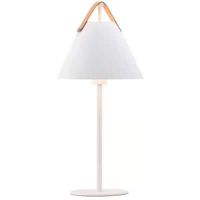 Imagen de DFTP by Nordlux Lámpara de mesa Strap metal correa piel, blanco
