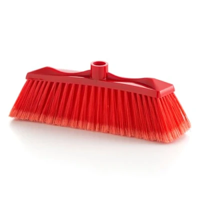 Imagen de MAYA Escoba Colors. Barrido Suave y Eficaz para Interiores. Fibras Pet Taco de Polipropileno (Rojo)