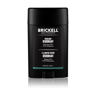 Imagen de Brickell Men&#039;s Products Desodorante natural para hombres, y orgánico, sin aluminio, alcohol ni bicarbonato de sodio, 78 ml (Menta fresca)