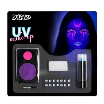 Imagen de Boland Set de maquillaje para Halloween, UV luminoso y accesorios, carnaval fiestas temáticas