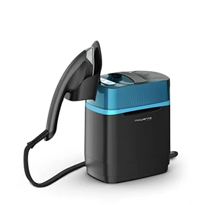 Imagen de Plancha de vapor vertical Rowenta Cube UR2020D1, 2170 W, 5.8 bar, 1.1 l, 200 g/min, Función vaporización y desinfección, Negro