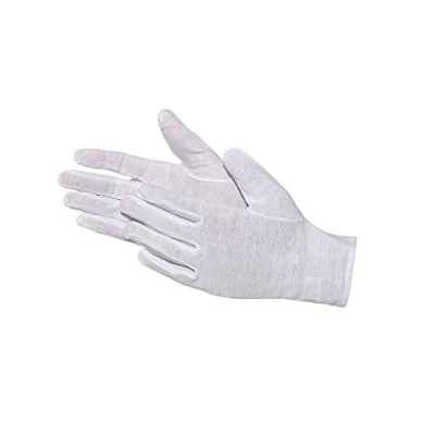 Imagen de Jah 1092 Guantes de algodón (12 pares, talla 13), color blanco