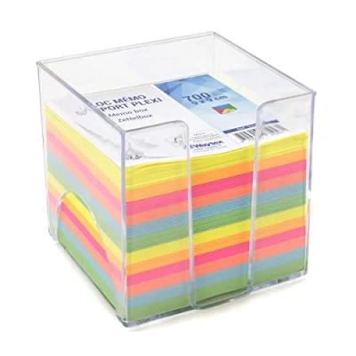 Imagen de Waytex 931151 Bloc de notas (700 multicolor, 9 x cm, con soporte plástico transparente)