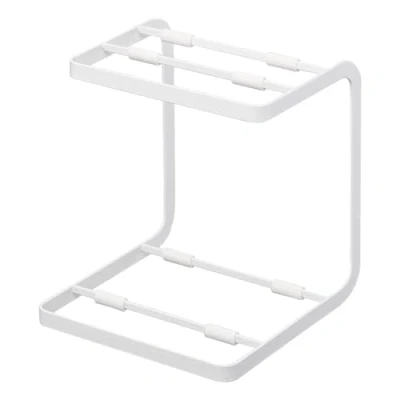 Imagen de YAMAZAKI 5154 TOWER Soporte para ollas, blanco, Acero, minimalista, 20.5 x 21 22.5 cm