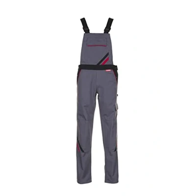 Imagen de Planam Highline peto de trabajo para mujer, color azul, negro o rojo schiefer/schwarz/rot Talla:34