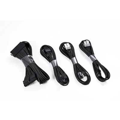 Imagen de Phanteks Combo Pack Cables Extensión Placa Base 24p/8p/8v Pines Negro