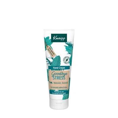 Imagen de Kneipp Crema de Manos Goodbye Stress; con Aceites Menta Acuática y Romero; Relajación Bienestar; Hidratante; Piel seca; 75 ml
