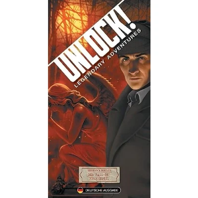 Imagen de Space Cowboys Desbloquear. Sherlock Holmes: La caída de los ángeles Fuego Juego, Color, Multicolor, 10. Legendary Adventures (Asmodee SCOD0074)