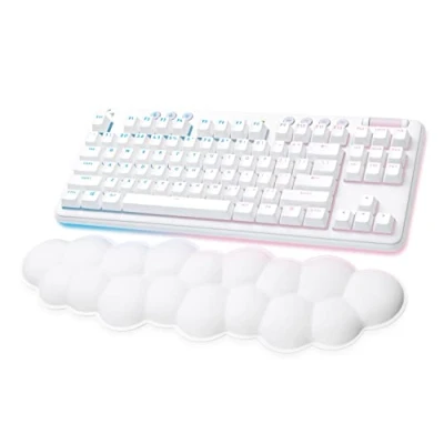 Imagen de Teclado gaming Logitech G G715 Linear Aurora Collection, Bluetooth, Retroiluminación, Lightsync, Lightspeed, Interruptores lineales, PC/Mac, Blanco