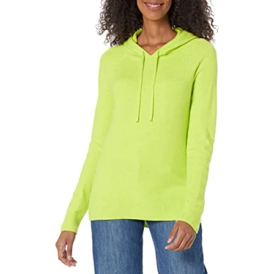 Imagen de Amazon Essentials Jersey con Capucha de Tacto Suave Mujer, Verde Lima, M