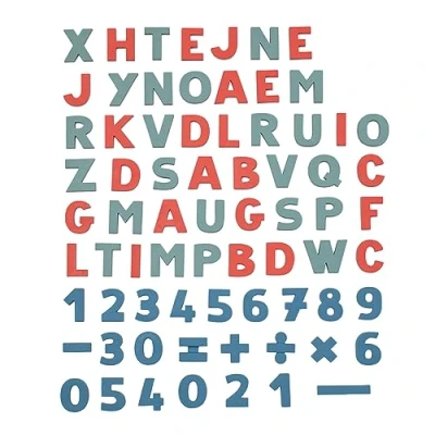 Imagen de Smoby, Set de 72 Letras y Números Magnéticos, Incluye Signos Aritméticos, En Tonos Pastel, Niños Niñas A Partir 3 Años (7600430108)