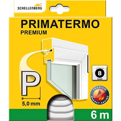 Imagen de Schellenberg Primatermo Premium P Junta con perfil en (9 x 5 mm, 6 m) color blanco