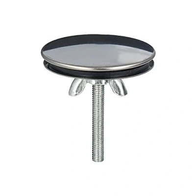 Imagen de tecuro Tapón para orificio grifo (modelo de mercado) cubrir agujeros existentes en fregaderos Ø 42 43 mm acero inoxidable pulido 12023
