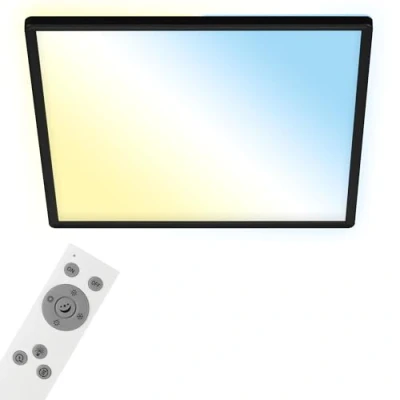 Imagen de Briloner Lámpara de techo LED Slim smart black Dime CCT 42x42cm