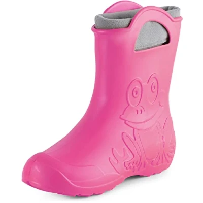 Imagen de Ladeheid Botas de Goma en EVA para Mujer Resistentes al Agua Forradas Impermeables Zapatos Lluvia Mujeres LA CA 12 (Rosado, 40/41 EU)