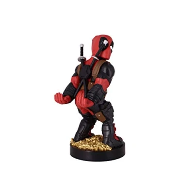 Imagen de Cable Guys Rear View Deadpool Marvel Phone Holder &amp; Collectable Desktop Gaming Accessories Stable Stand for Holding Phones/iPhone/Samsung and Most Controllers