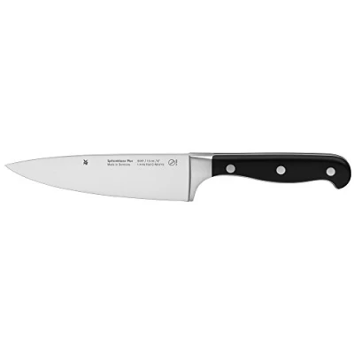 Imagen de WMF Spitzenklasse Plus Cuchillo Cocinero con Hoja de Acero Templado Completamente Forjado, Negro, 15 cm