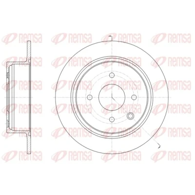 Imagen de REMSA 61579.00 Disco de freno Eje trasero 291,8, 291,8 9 4 macizo NISSAN: Tiida Berlina, Hatchback