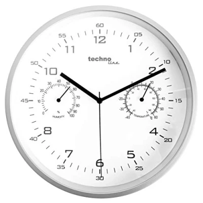 Imagen de Technoline Reloj de pared cuarzo WT 653 con temperatura y humedad