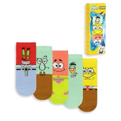 Imagen de SpongeBob Squarepants Calcetines 5 Pack Character Calzado niños niñas