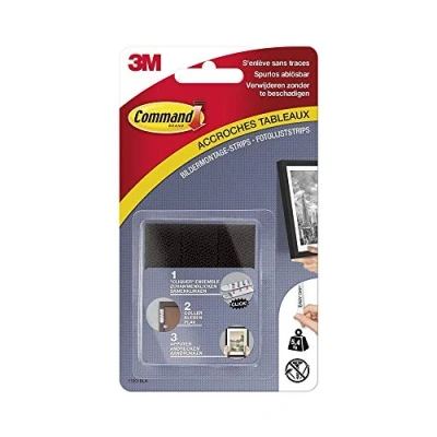 Imagen de Comando de 17.201 imágenes BLK tiras montaje (talla M, hasta 5,4 kg capacidad) 4 series con 2 rayas, negro
