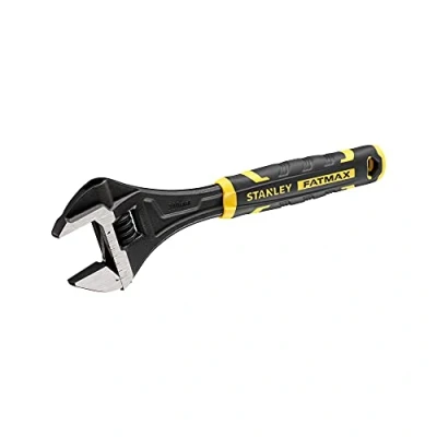 Imagen de STANLEY FATMAX Llave Inglesa Ajustable 300mm, Bimaterial, Apertura Rápida, Métricas y Pulgadas, Orificio para Colgar Mandíbulas Paralelas en Ángulo de 15, FMHT13128 0