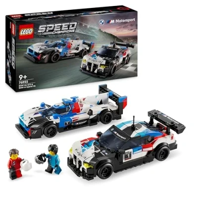 Imagen de Lego Speed Champions Coches de Carreras BMW M4 GT3 y M Hybrid V8 Vehículos Juguete a Partir 9 Años, 2 Maquetas Construcción Minifiguras Pilotos, 76922
