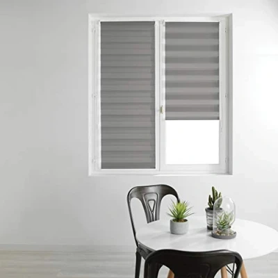 Imagen de Douceur d&#039;Intérieur Daynight Estor enrollador día y Noche, Poliéster, Gris, 45 x 180 cm