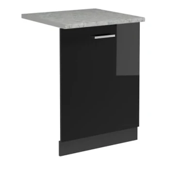 Imagen de Vicco Panel Frontal del lavavajillas R Line, Negro Brillo Intenso, 60 cm, ET Mármol
