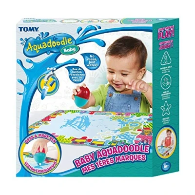 Imagen de Aquadoodle Baby Water Doodle Mat, Official Tomy No Mess Colouring &amp; Drawing Game, Mat Suitable for Babies, Boys Girls from 9 Months, 1, 2, 3 + Year Olds