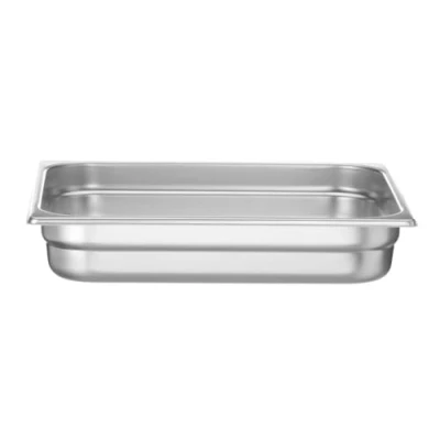 Imagen de HENDI Recipiente GN 2/3, contenedor GN,apilable,resistente a Temperaturas de 40 300C,apto para hornos,congeladores,calientaplatos,baño María,5.5L,354x325x(H) 65mm,acero inoxidable 18/10