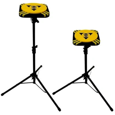 Imagen de ROCKSTAR Pad Practica Almohadilla de Tambor KACEX GXPAD HZ Caja Sorda Goma Impacto 15cm. Rebote Natural, Silenciosa, Soporte regulable con su funda. Rosca 8mm