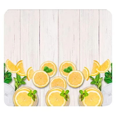 Imagen de WENKO tapa de cocina limones grandes, para vitrocerámica, vidrio templado, 56 x 50 cm, multicolor