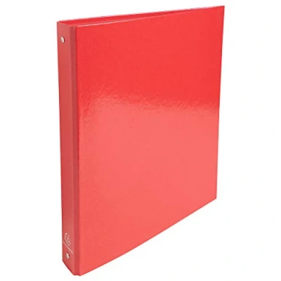Imagen de Exacompta ref. 519295E Iderama Caja de 10 archivadores rígidos, 4 anillas redondas, diámetro 30 mm, parte trasera 40 dimensiones externas: 32 x 26 cm, tamaño A4, color rojo