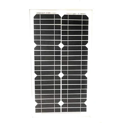 Imagen de Panel Solar fotovoltaico Celdas silicio 30 W vatios 12 V batería