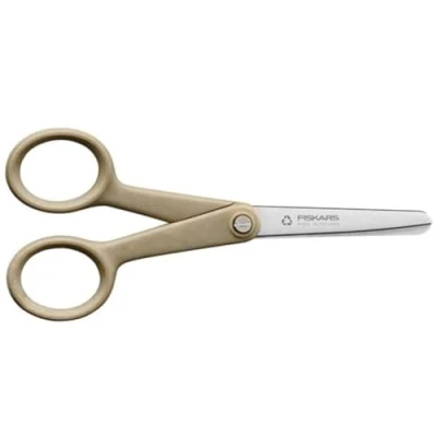 Imagen de Fiskars ReNew Tijeras para manualidades, Longitud: 13 cm, Acero inoxidable/plástico reciclado, Fabricado con materiales 100% reciclables, 1062546
