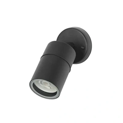 Imagen de FORLIGHT Pixa Foco Proyector de Pared IP44 Exterior Bombilla GU10. Aplique o Techo Orientable Acero Color Negro