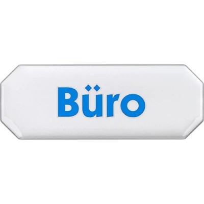 Imagen de Metafranc 506520 Señal adhesiva &quot;oficina&quot; (107 x 40 mm, efecto 3D, letrero informativo, para puerta, identificación comercial, nombre de terrenos, orientación