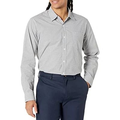 Imagen de Amazon Essentials Camisa Informal de Popelina con Manga Larga y Corte Recto Hombre, Gris Guinga, L