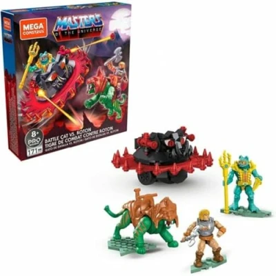 Imagen de MEGA Construx Masters of The Universe Battle Cat vs Roton, Figuras y Bloques de construcción (Mattel GPH23)