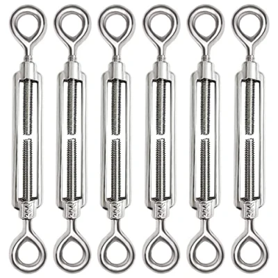 Imagen de 6 Piezas Tensor Cable M6 Alambre Acero Inoxidable 304 Ajustable Ojo y para Cuerda
