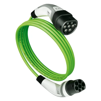 Imagen de Valeo Ineez, 652111, Cable de Carga para vehículos eléctricos o híbridos enchufables con Bolsa Transporte, Tipo 2 a 2, 22 kW, 10 Metros
