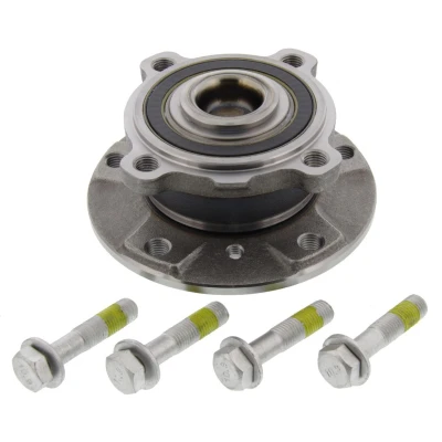 Imagen de MAPCO 26662 Juego de cojinete rueda eje delantero, ambos lados con buje rueda, anillo sensor ABS BMW: 5 Berlina, Touring