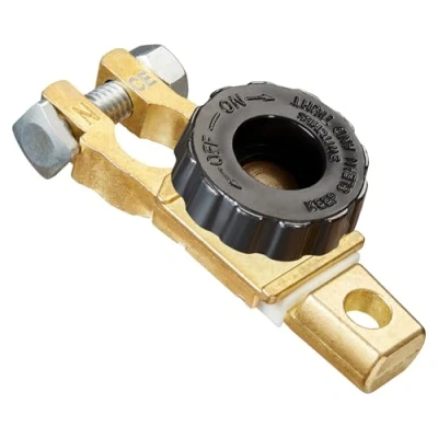 Imagen de Spurtar Top Post Desconectador de Bateria Coche 12V 24V Interruptor Terminal Batería Desconexión Rápida para Camión Motor Negro