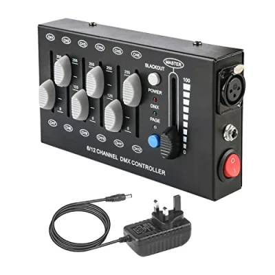 Imagen de Controlador de atenuador 12 canales Mini DMX 512 Regulador Dj Luces etapa